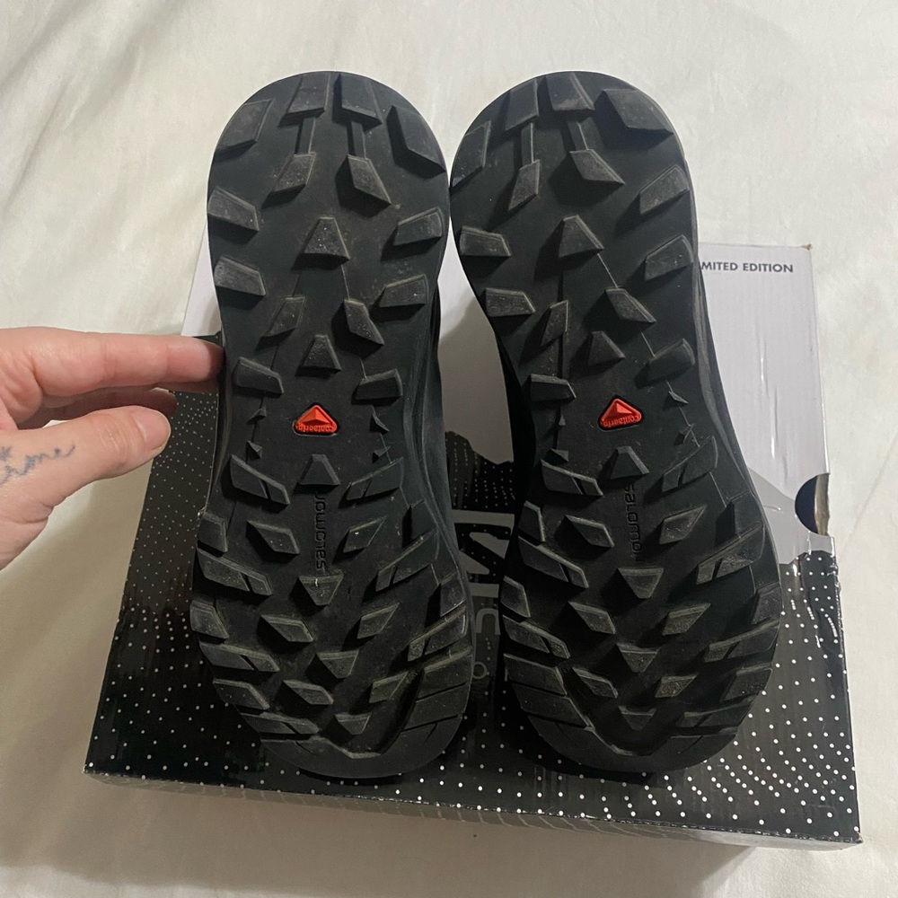 Comme Des Garçon x Salomon Logo Print High Top Sneakers - Picture 10 of 11